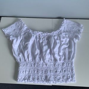 Off Shoulder Peasant Top